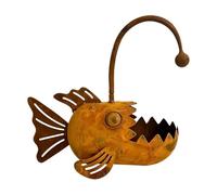 Iron Sculpture Planter | Decorative Funny Fish Rustproof - Metal Rustic Flower Pots,for Balcony Courtyard Garden Lawn Patio Flower Bed Porch, Flowers Cacti