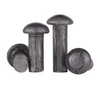 Iron Semi-Round Head Solid Rivets, Round Head Drive Rivets, Diameter 3-10mm, Suitable for Factories and Home Renovations (M6*50)