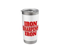Iron Sharpens Iron 27:12 ONE MAN Sharpens Another Stainless Steel Insulated Tumbler