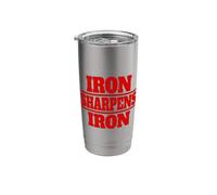 Iron Sharpens Iron 27:12 ONE MAN Sharpens Another Stainless Steel Insulated Tumbler
