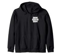 IRON SHARPENS IRON 27:12 ONE MAN SHARPENS ANOTHER Zip Hoodie