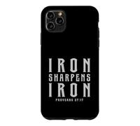 Iron Sharpens Iron Bible Verse Christian Faith Inspirational Case for iPhone 11 Pro Max