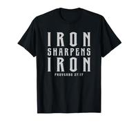 Iron Sharpens Iron Bible Verse Christian Faith Inspirational T-Shirt