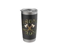Iron Sharpens Iron Christian Camo Scripture Gym Workout Stainless Steel Insulated Tumbler
