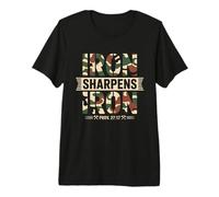 Iron Sharpens Iron - Christian Gym Premium T-Shirt