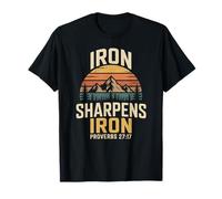 Iron Sharpen's Iron Christian Men Fathers Day T-Shirt