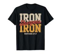 Iron Sharpen's Iron Christian Men Fathers Day T-Shirt