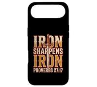 Iron Sharpens Iron Proverbs 27 17 Brothers in Christ Case for iPhone Air