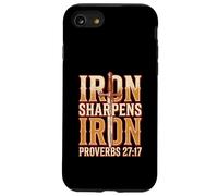 Iron Sharpens Iron Proverbs 27 17 Brothers in Christ Case for iPhone SE (2020) / 7/8