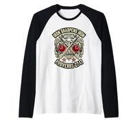 Iron Sharpens Iron Proverbs 27:17 Christian Faith Bible Raglan Baseball Tee