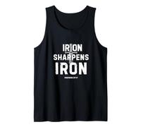 Iron Sharpens Iron Proverbs 27:17 Christian Sword Design Tank Top