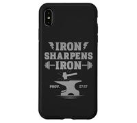 Iron Sharpens Iron Proverbs 27:17 Gym Motivation Case for iPhone XS Max