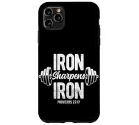 Iron Sharpens Iron PROVERBS 27:17 Iron Sharpens Gym Faith Case for iPhone 11 Pro Max