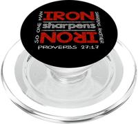 IRON sharpens IRON Proverbs 27:17 Motivational Inspired PopSockets PopGrip for MagSafe