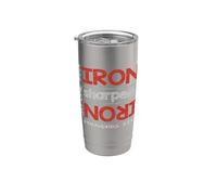 Iron Sharpens Iron Proverbs 27:17 Motivational Inspired Stainless Steel Insulated Tumbler