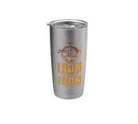 Iron Sharpens Iron/Proverbs 27:17 / Religious Bible Verse Stainless Steel Insulated Tumbler