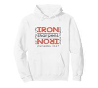IRON sharpens IRON Religious Bible Christian Inspired Design Pullover Hoodie