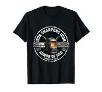Iron Sharpens Iron Shirt Men Armor God Proverbs 2717 T-Shirt