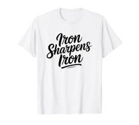 Iron Sharpens Iron Value Graphic T-Shirt, Men, White, XL
