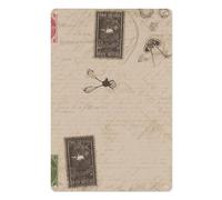 Iron Sign for Hallway, Personalized Hanging Picture for Home, Custom Tin Old Fashioned Mail Sign for Living Room, Multifunctional Posters for Garage, Garden, Decoration, 11.8x7.9 Inch