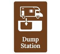Iron Signs Dump Station With Graphic Rules Security Exquisite And Beautiful Metal Tin Sign Funny Posteration For Garden Kitchen Hotel 20X30Cm