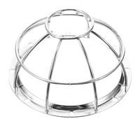 Iron Smoke Detector Protective Cover with Sprinkler Cage Bracket, Durable Wire Mesh Fire Safety Guard for Home or Commercial Use, Silver, 13.2 x 6.5 cm