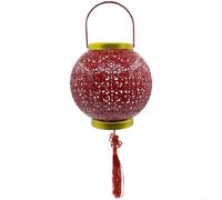 Iron Solar Hanging Lantern for Outdoor Festive Decoration in Garden Courtyard with Eco Friendly Solar Power and Bright LED Light (Solar Energy)