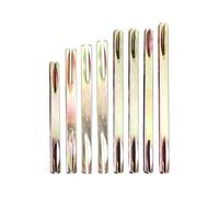 Iron Square Spindle, 85-130mm Galvanised Door Handle Pin with 8mm Notched Fixing, Compatible with Various Iron Handles