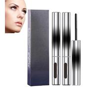 Iron Strong Mascara,4D Silk Fiber Curling Eyelash Iron Mascara,Long-Lasting Volumizing Black, Black Volume and Length Waterproof,Smudge Proof,Clump-free Formula, Suitable for Sensitive Eyes (2PCS)
