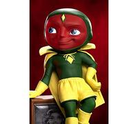 Marvel Wandavision Halloween Vision Minico Figure Green Kids