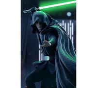 Iron Studios Mandalorian Luke Skywalker Combat Statue