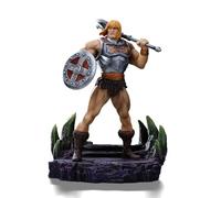 Iron Studios Collectible Statue Art Scale 1/10 He Man (Battle Armor Version) - Masters of The Universe Polystone Resin Multicolor 9.1 inches