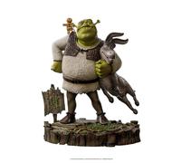 Iron Studios Shrek 1/10 Deluxe Art Scale Shrek, Donkey and The Gingerbread Man Statue 26 cm