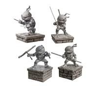 Iron Studios Teenage Mutant Ninja Turtles Minico Black & White 4-Pack SDCC Exclusive (Limited to 1000)