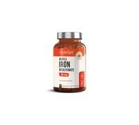 Iron Tablets High Strength, 28mg - Gentle Iron Bisglycinate - 180 Vegan Tablets