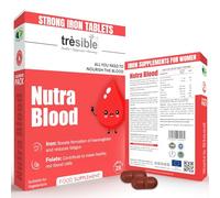 Iron Tablets High Strength with Folic Acid, Zinc Bisglycinate, Vitamin C and B12 (3-Month Supply) - Iron Supplements for Women, Men and Child - Energy Supplements Help to Reduce Tiredness and Fatigue