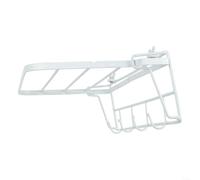 Iron Towel Rail 35cm Radiator Hanger Rust-Resistant No-Drill Storage For Bathroom Heating Organizer Space-Saving Bath Essentials(White)