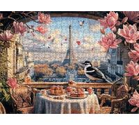 Iron Tower Bird Puzzle - 5000 Piece Jigsaw Puzzles for Adults - The Back Features Printed Letter Guides - The Pieces fit Together Snugly - Wooden Puzzles for Adults - Gifts Man 61.6 X 41.5 In s7h-394