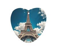 Iron Tower Car Air Freshener Hanging, Long Lasting Scented Car Aromatherapy Tablets, Love form Fragrance Scented Cards for Vehicles, Bedroom, Wardrobe Gray-style