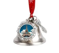 Iron Tower Christmas Bells Ornaments, Hanging Iron Jingles Decoration - Elegant Jingle Bell Ornament for Tree, Home, Festive Decor
