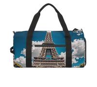Iron Tower Gym Bag for Men Women, Waterproof Gym Tote Bags, Large Duffel Bag for Travel Workout