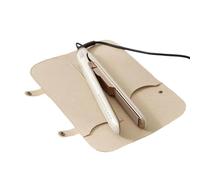 Iron Travel Bag - Compact Portable Hair Equipment, Protective Thermal Lining Tool, High Capacity Pouch Full Zip Design Integrated Counter Mat | Protection for Flat Iron Wand Dryer Brush Comb