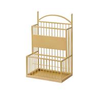 Iron Umbrella Stand with Drip Tray Stylish Floor Standing Umbrella Holder for Home Office School Hotel Lobby Durable and Space Saving (48x26x68cm)