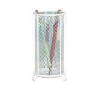 Iron Umbrella Storage Rack,Large Capacity Umbrella Stand,with Drip Tray,Suitable for Home Entrance Company Hotel(White,30x60cm)