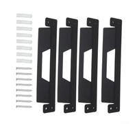 Iron Wall Brackets 4PCS for ToughBuilt System | Fits half-width boxes, includes screws, black finish, iron material, wall or mount(4PCS)