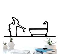 Iron Wall Decor | Modern Metal Decoration 2d Wall Sign,Decorative Sign Home Decorations for Kitchen Bathroom Entryway Bedside Balcony Dorm Living Room Studio