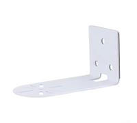 Iron Wall Mounting Bracket L-Shape for Security Camera No Drilling - Adhesive Mounting for Turret Dome PTZ Camera Outdoor White 3.74 Inch