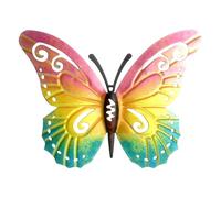 Iron Wall Ornamentation Butterfly Figurines with Metal, Purple