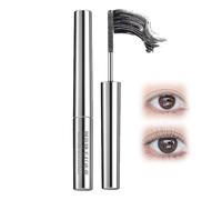 Iron Wand Mascara Black, Glitter Mascara, Waterproof Mascaras Black, Curling Wand Volumising Eyelashes, Washable Metal Brush,Extra Slim, Bristleless Metal Brush, Smudge Proof and Long Lasting (1PC)