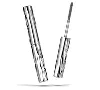 Iron Wand Mascara Black, Waterproof Metal Mascara with 0.5mm Precision Brush, 3D Curling & Lengthening Tubing Mascara for False Lash Effect, Smudge-Proof No Clumping Volume for Sensitive Eyes (2PCS)